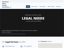Tablet Screenshot of fwsllp.ca
